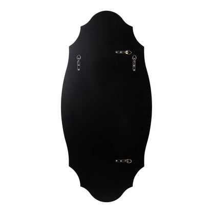 Kate and Laurel Leanna Miroir mural ovale à bords festonnés