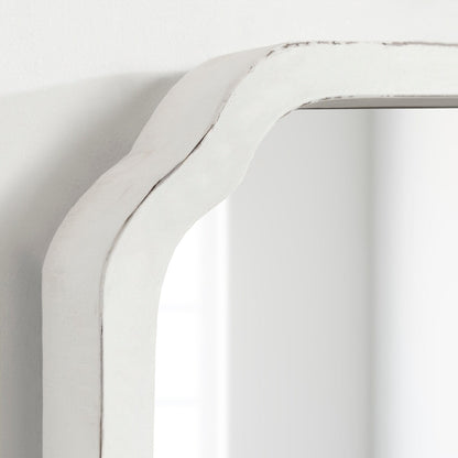 Kate and Laurel Marston Miroir mural carré en bois