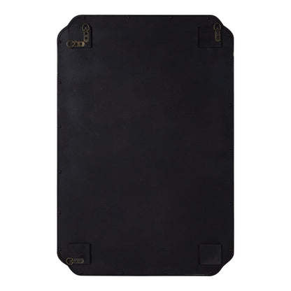 Kate and Laurel Marston Miroir mural carré en bois