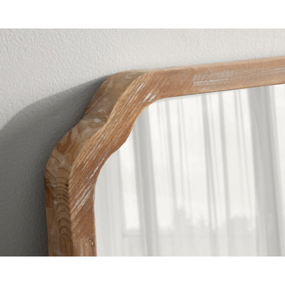 Kate and Laurel Marston Miroir mural carré en bois