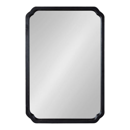 Kate and Laurel Marston Miroir mural carré en bois