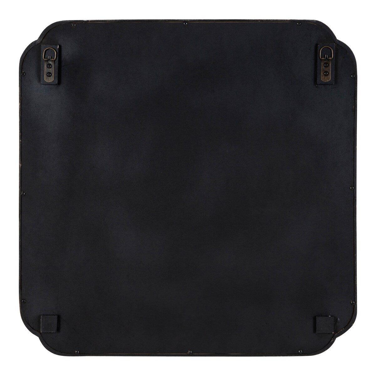 Kate and Laurel Marston Miroir mural carré en bois