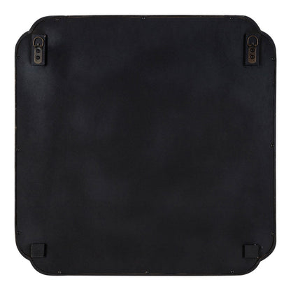 Kate and Laurel Marston Miroir mural carré en bois