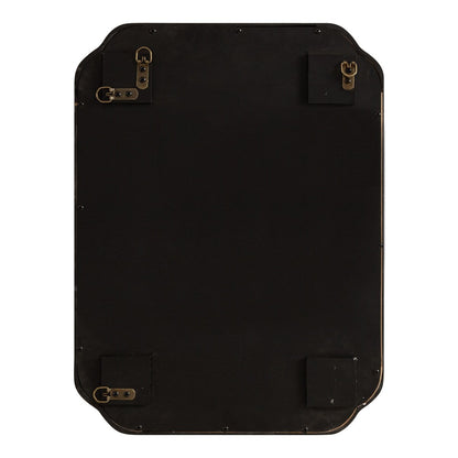 Kate and Laurel Marston Miroir mural carré en bois