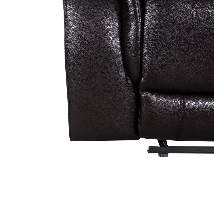 Leather Manual Recliner Sofa Collection for Living Room Leather Reclining Furniture for Home Office Living Room