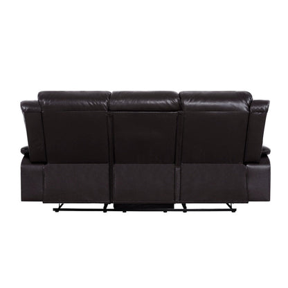 Leather Manual Recliner Sofa Collection for Living Room Leather Reclining Furniture for Home Office Living Room