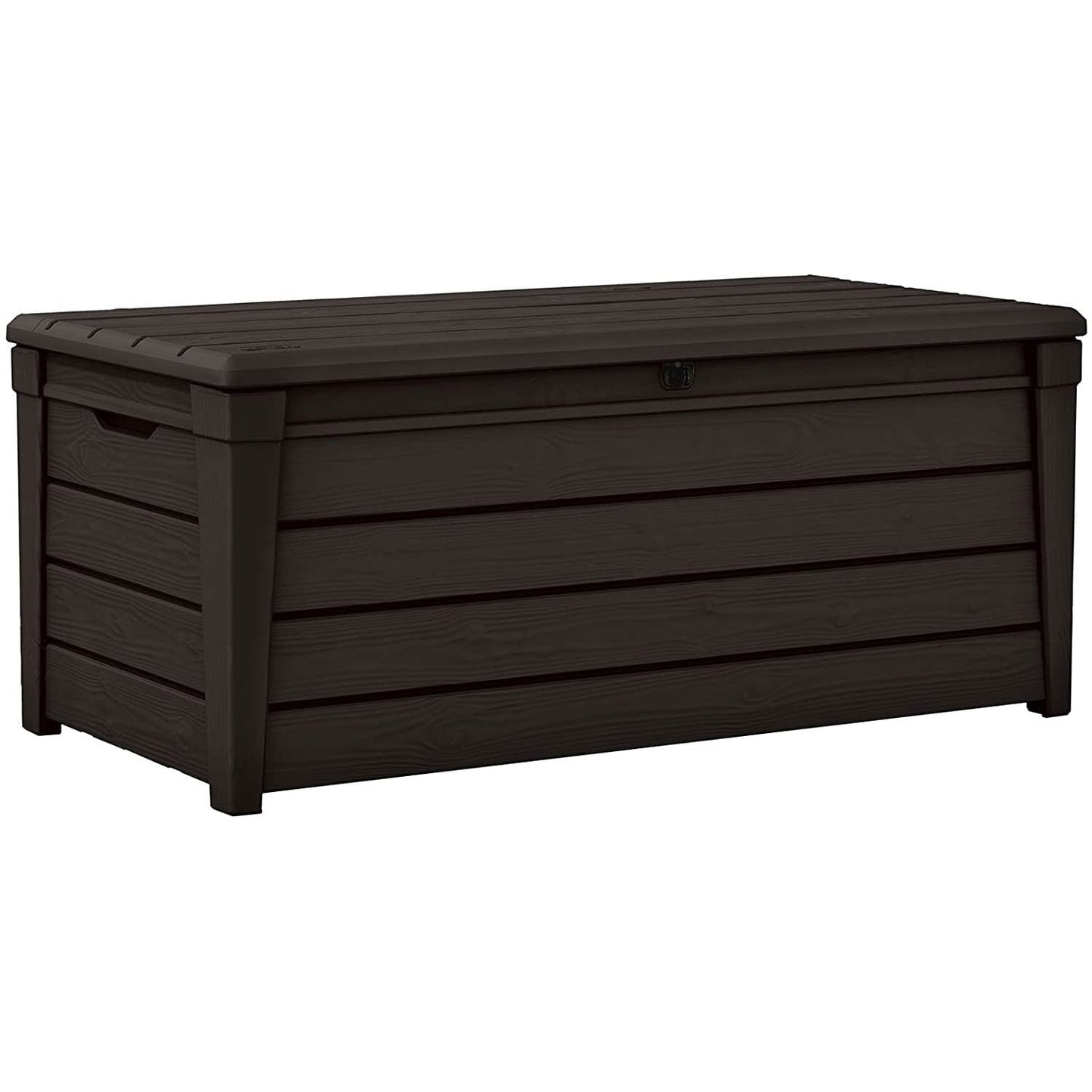 Keter Brightwood 120 gal, banc de rangement pour terrasse en résine résistant aux intempéries, marron - 40