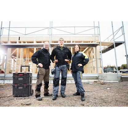 Keter Stack-n-Roll, système modulaire de rangement et d'organisation d'outils sur roulettes, 3 pièces, en résine durable.