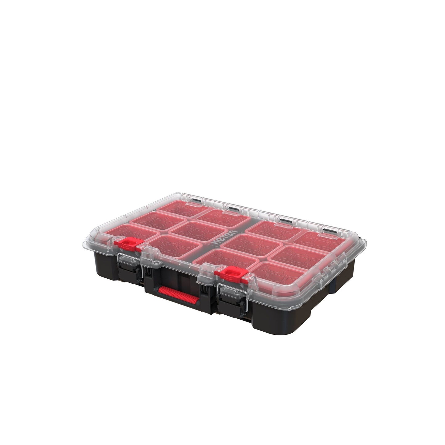 Keter Stack-n-Roll, système modulaire de rangement et d'organisation d'outils sur roulettes, 3 pièces, en résine durable.