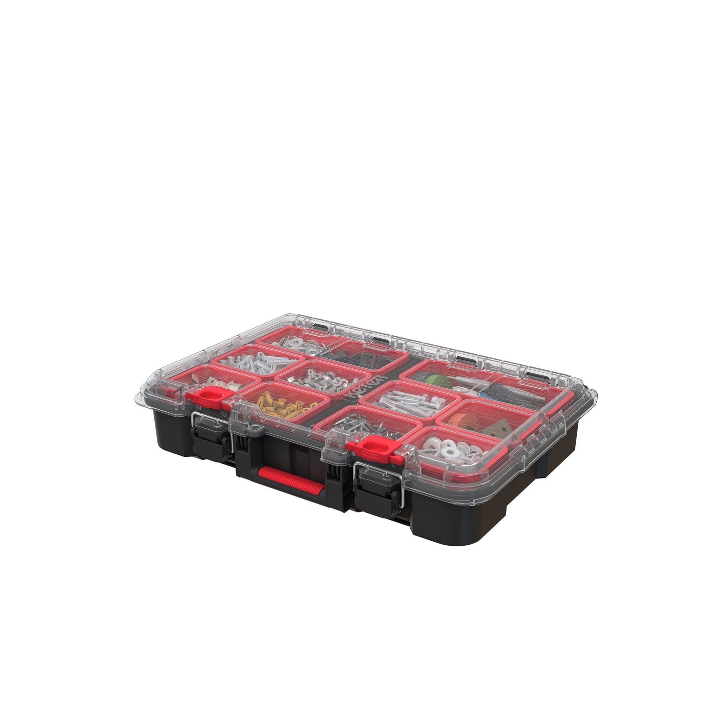 Keter Stack-n-Roll, système modulaire de rangement et d'organisation d'outils sur roulettes, 3 pièces, en résine durable.