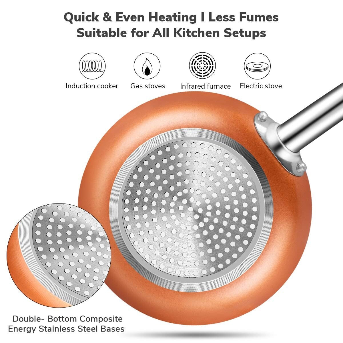 Kitchen Academy 12/30-piece Nonstick Induction Cookware Set