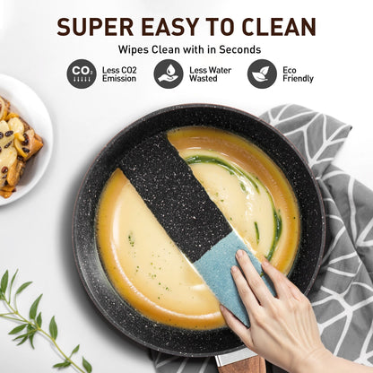 Ensemble de cuisine Kitchen Academy 15 pièces avec revêtement antiadhésif en granit