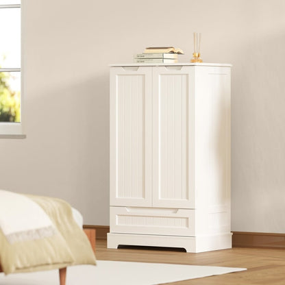 Armoire de rangement pour cuisine, armoire de rangement de salle de bain autoportante avec 2 portes et tiroirs