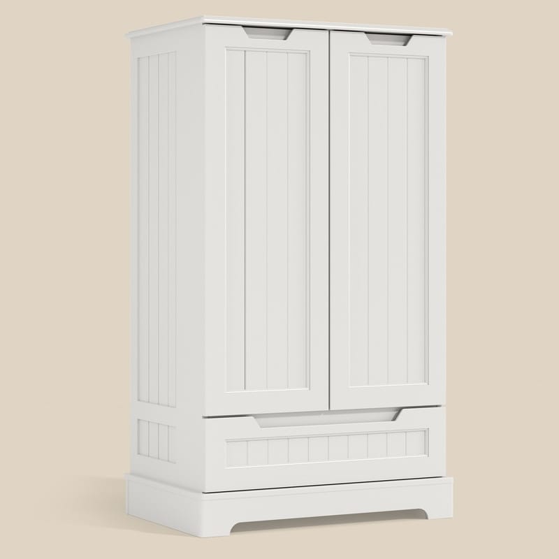 Armoire de rangement pour cuisine, armoire de rangement de salle de bain autoportante avec 2 portes et tiroirs