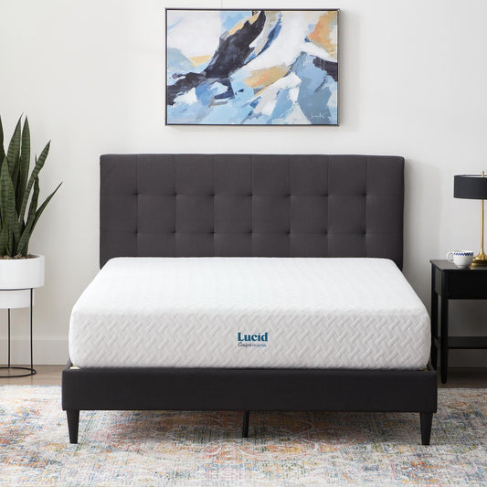 Matelas en mousse à mémoire de forme au gel Lucid Firm de 10 pouces