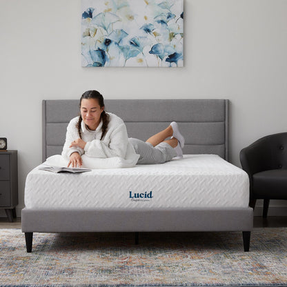 Matelas en mousse à mémoire de forme au gel ferme de 30 cm (12 pouces) Lucid