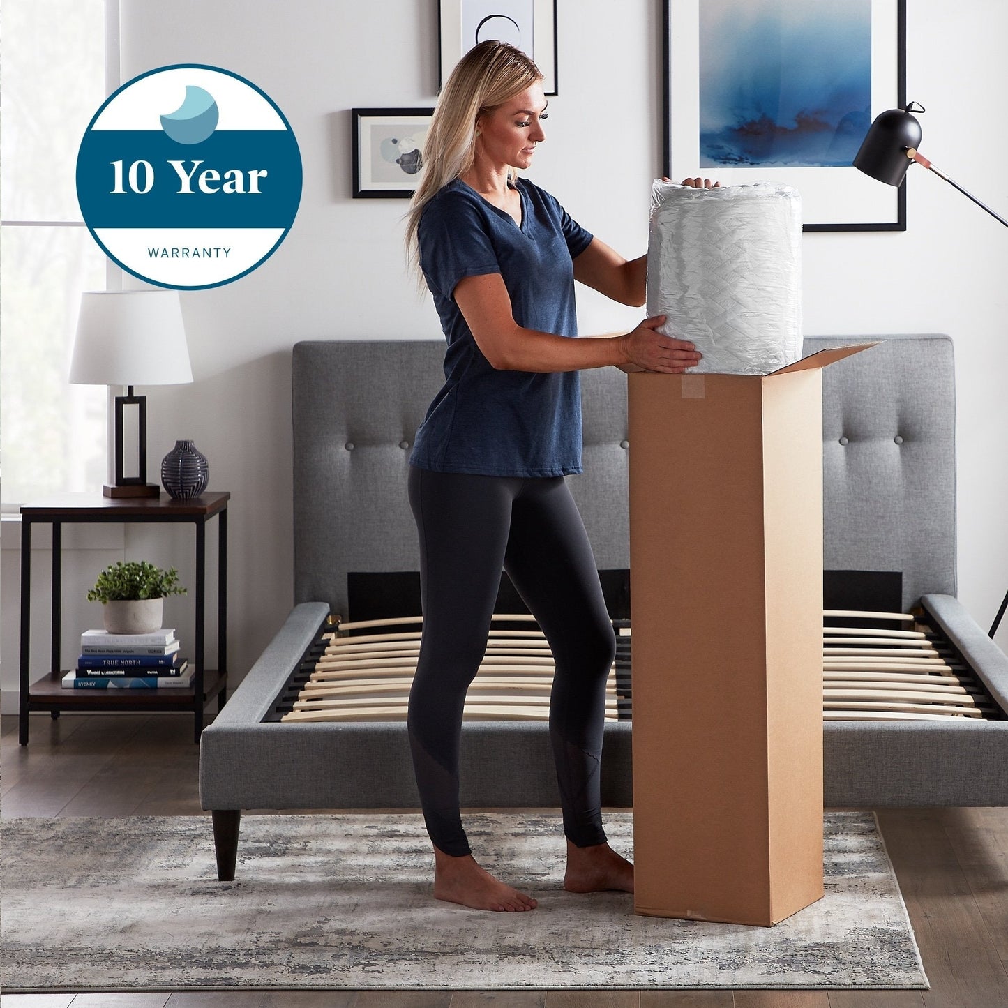 Matelas en mousse à mémoire de forme avec gel Lucid de 14 pouces