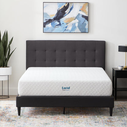 Matelas en mousse à mémoire de forme au gel Lucid Firm de 10 pouces