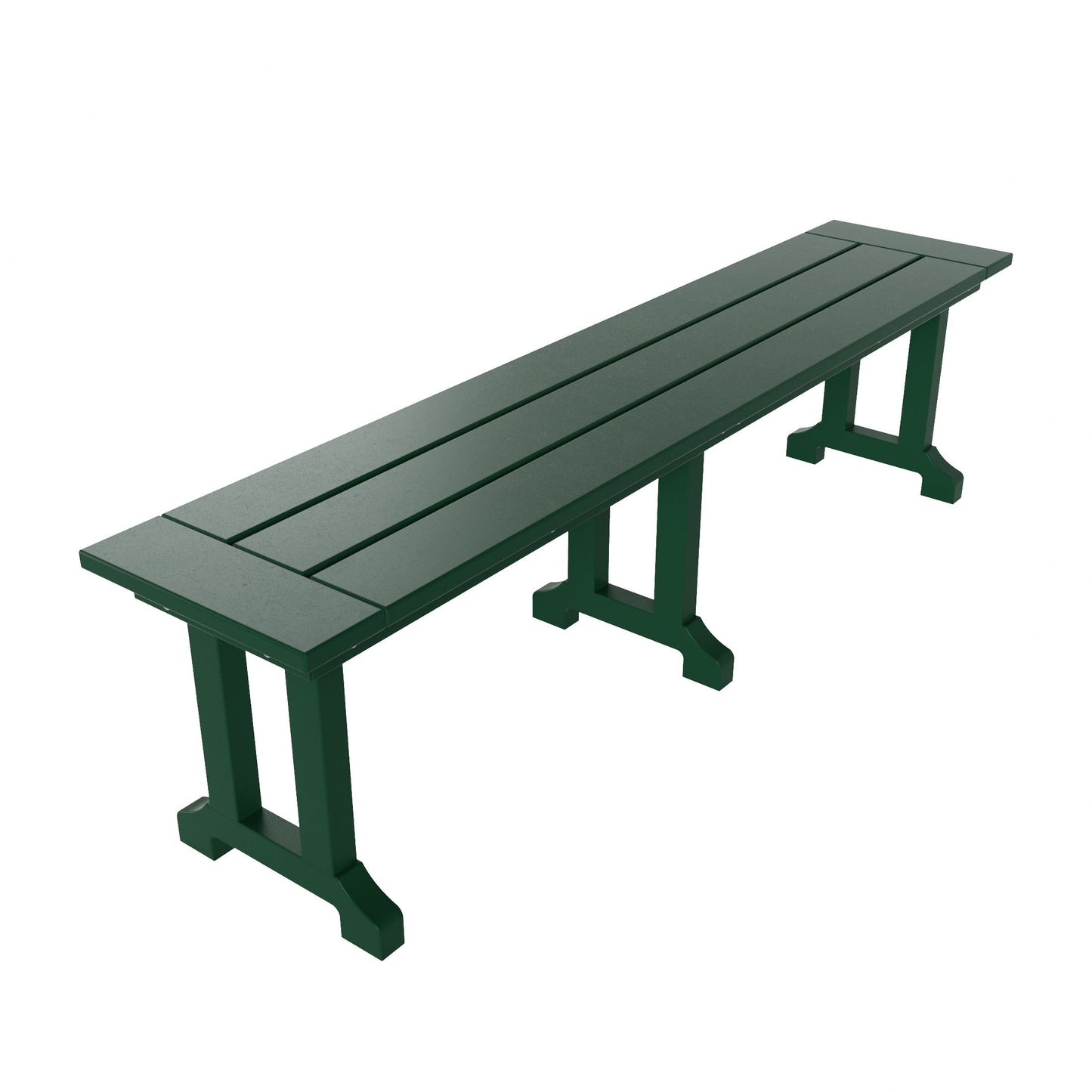 Banc de patio extérieur Polytrends Laguna en HDPE, résistant aux intempéries, 65 pouces