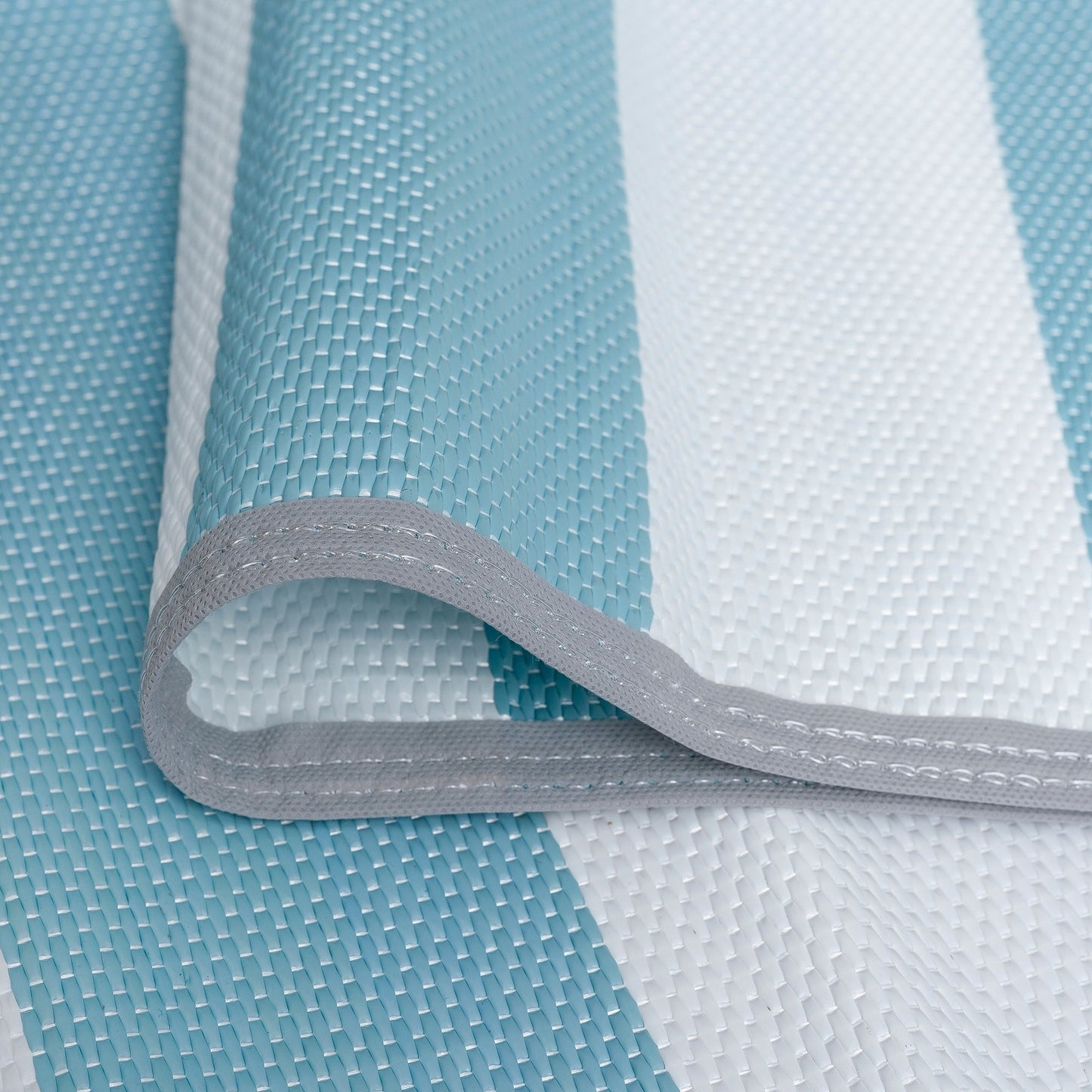 Lalune Beach Stripe Indoor Outdoor Area Rug