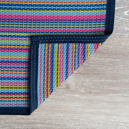 Lalune Beach Stripe Indoor Outdoor Area Rug