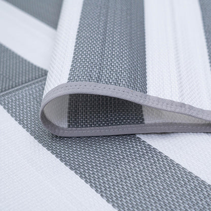 Lalune Beach Stripe Indoor Outdoor Area Rug