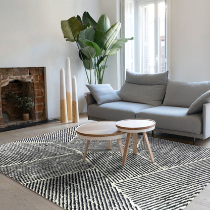 Larsen Modern Varied Stripes Area Rug