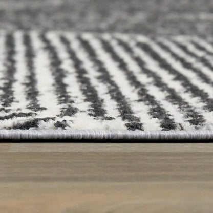 Larsen Modern Varied Stripes Area Rug