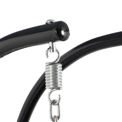 LeisureMod Chaise suspendue en forme d'œuf pour 2 personnes avec support - Hamac balançoire en rotin tressé pour intérieur/extérieur avec coussins