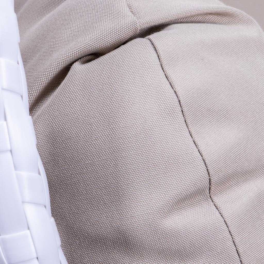 LeisureMod Chaise suspendue en forme d'œuf pour 2 personnes avec support - Hamac balançoire en rotin tressé pour intérieur/extérieur avec coussins