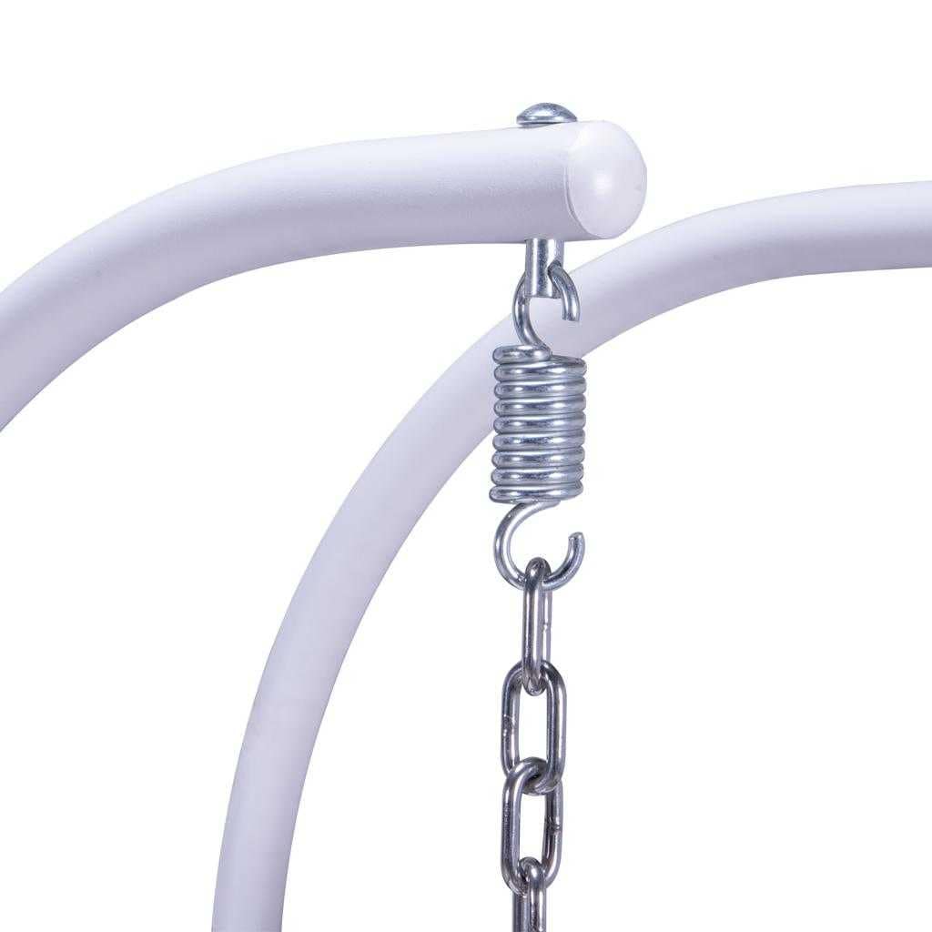 LeisureMod Chaise suspendue en forme d'œuf pour 2 personnes avec support - Hamac balançoire en rotin tressé pour intérieur/extérieur avec coussins