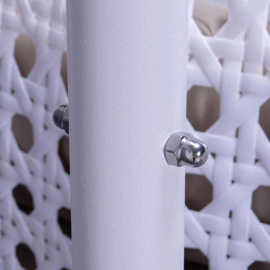 LeisureMod Chaise suspendue en forme d'œuf pour 2 personnes avec support - Hamac balançoire en rotin tressé pour intérieur/extérieur avec coussins