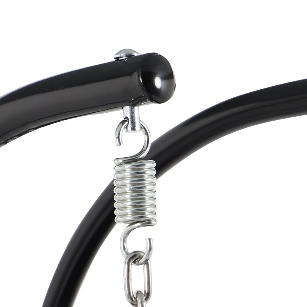 LeisureMod Chaise suspendue en forme d'œuf pour 2 personnes avec support - Hamac balançoire en rotin tressé pour intérieur/extérieur avec coussins