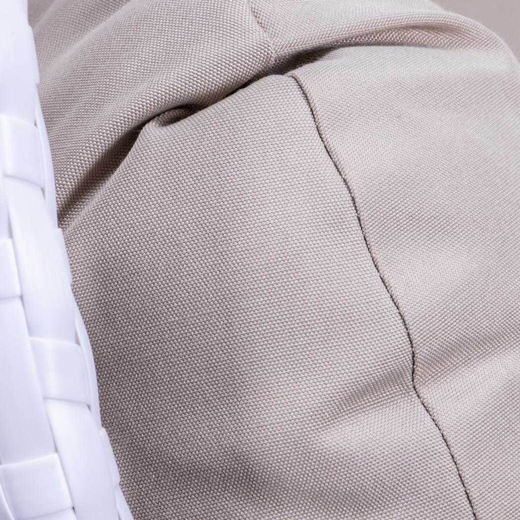 LeisureMod Chaise suspendue en forme d'œuf pour 2 personnes avec support - Hamac balançoire en rotin tressé pour intérieur/extérieur avec coussins