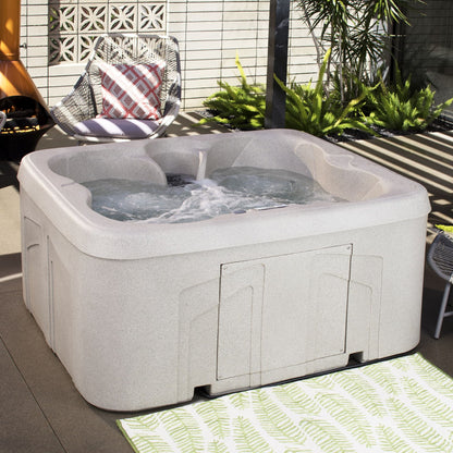 Spa Lifesmart LS100 4 places, 13 jets, 110 V, prêt à l'emploi, avec éclairage LED sous-marin.