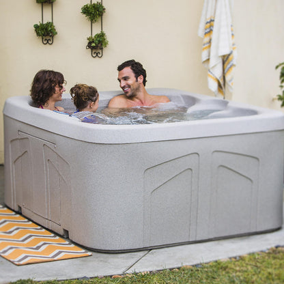 Spa Lifesmart LS100DX pour 4 personnes, 20 jets, 110V, prêt à l'emploi avec cascade.