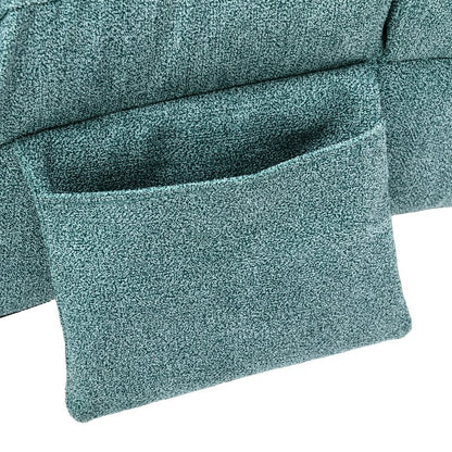 Linen Massage recliner Interior with remote control, ergonomic electric massage recliner, 5 modes