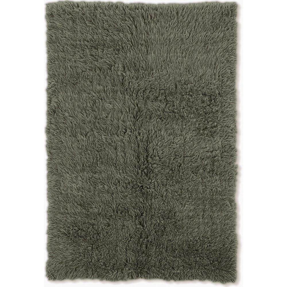 Linon Flokati Wool Thick Area Rug