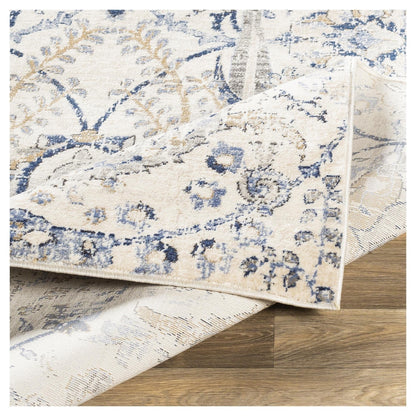 Livabliss Indigo Updated Traditional Medallion Area Rug