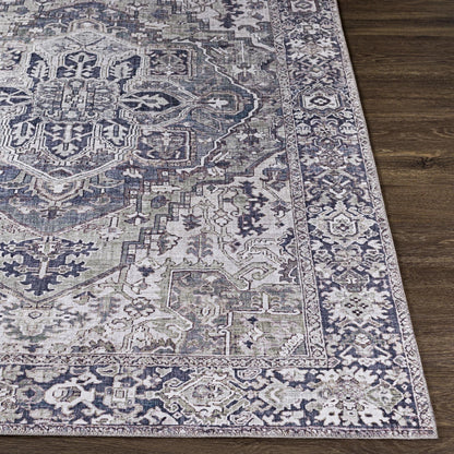 Livabliss Iris Updated Traditional Medallion Area Rug