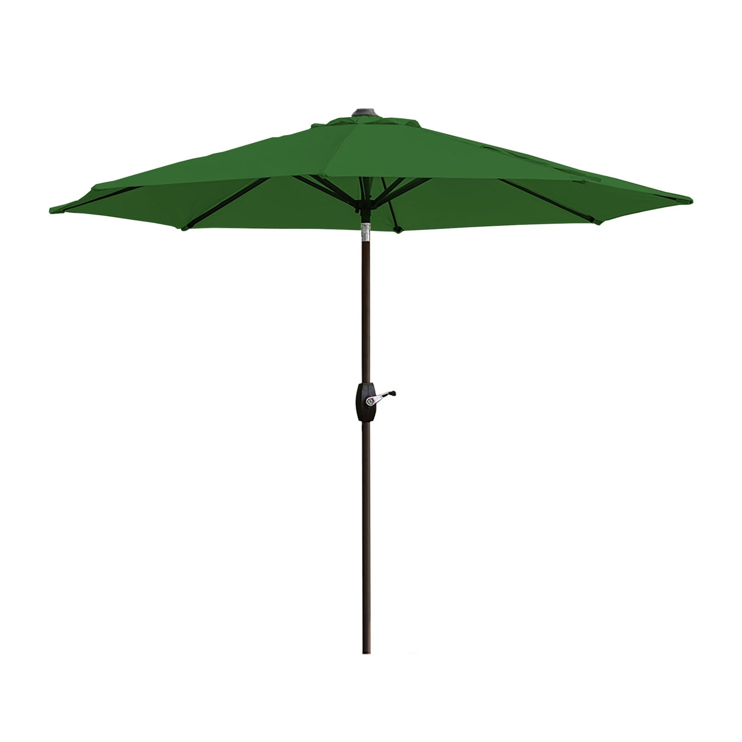 Parasol de terrasse Lopes de 2,7 m avec socle à poids bronze inclus.
