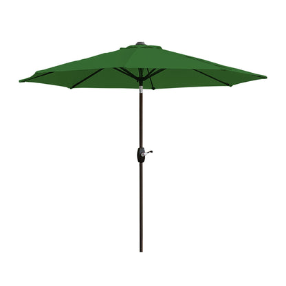 Parasol de terrasse Lopes de 2,7 m avec socle à poids bronze inclus.