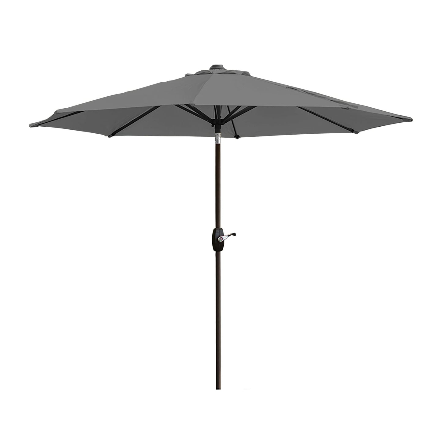 Parasol de terrasse Lopes de 2,7 m avec socle à poids bronze inclus.