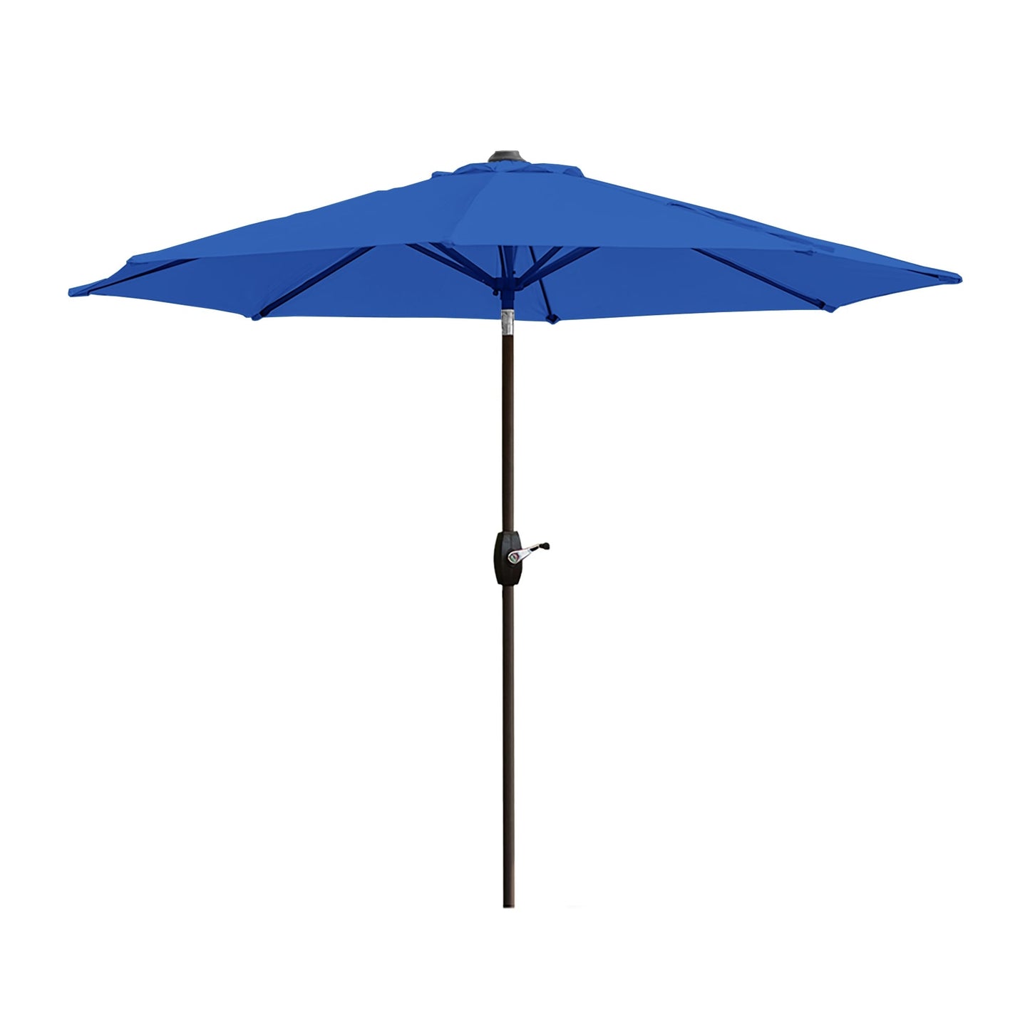 Parasol de terrasse Lopes de 2,7 m avec socle à poids bronze inclus.