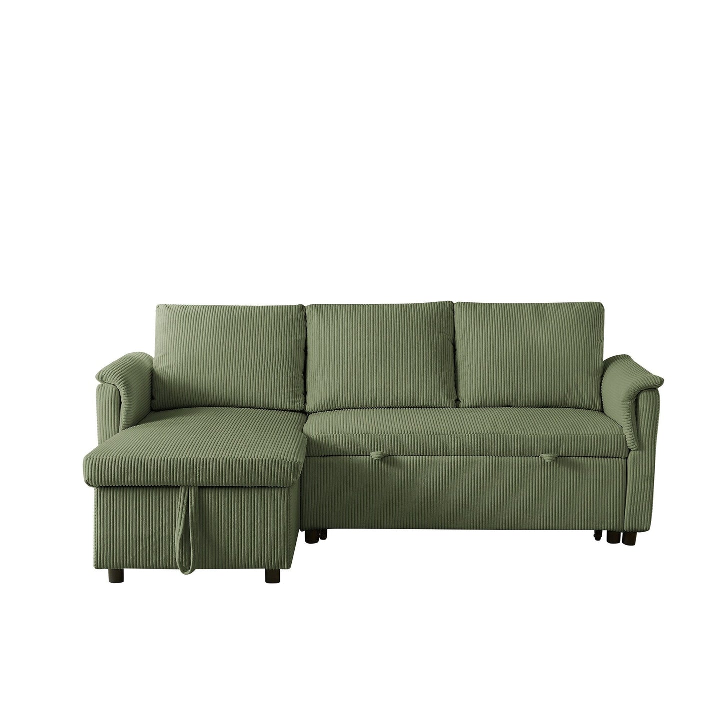 Loveseat Sofa with Chaise Lounge L-Shaped Modular Convertible Sofa with Storage Chaise