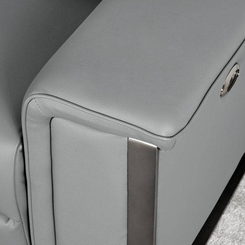 Lucca 2 Seater Power Recliner Sofa - Grey