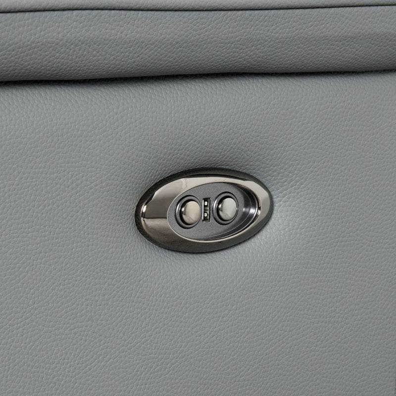 Lucca 2 Seater Power Recliner Sofa - Grey