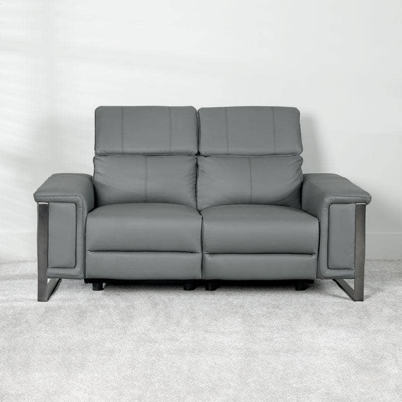 Lucca 2 Seater Power Recliner Sofa - Grey