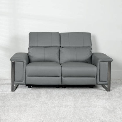 Lucca 2 Seater Power Recliner Sofa - Grey