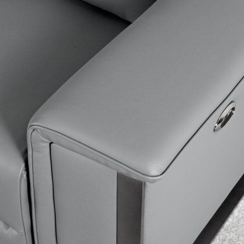 Lucca 3 Seater Power Recliner Sofa - Grey